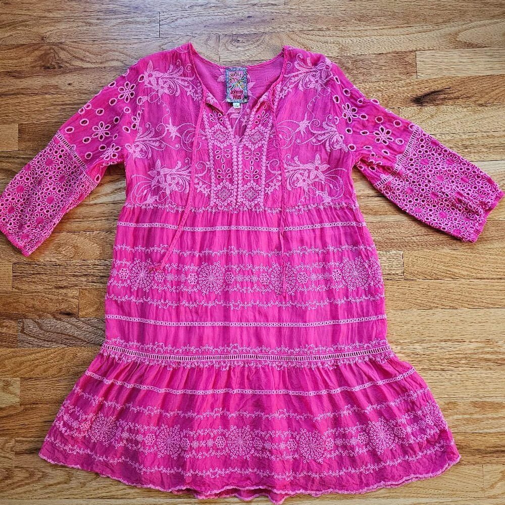 Johnny Was Pink Summer Dress Style C39022-3